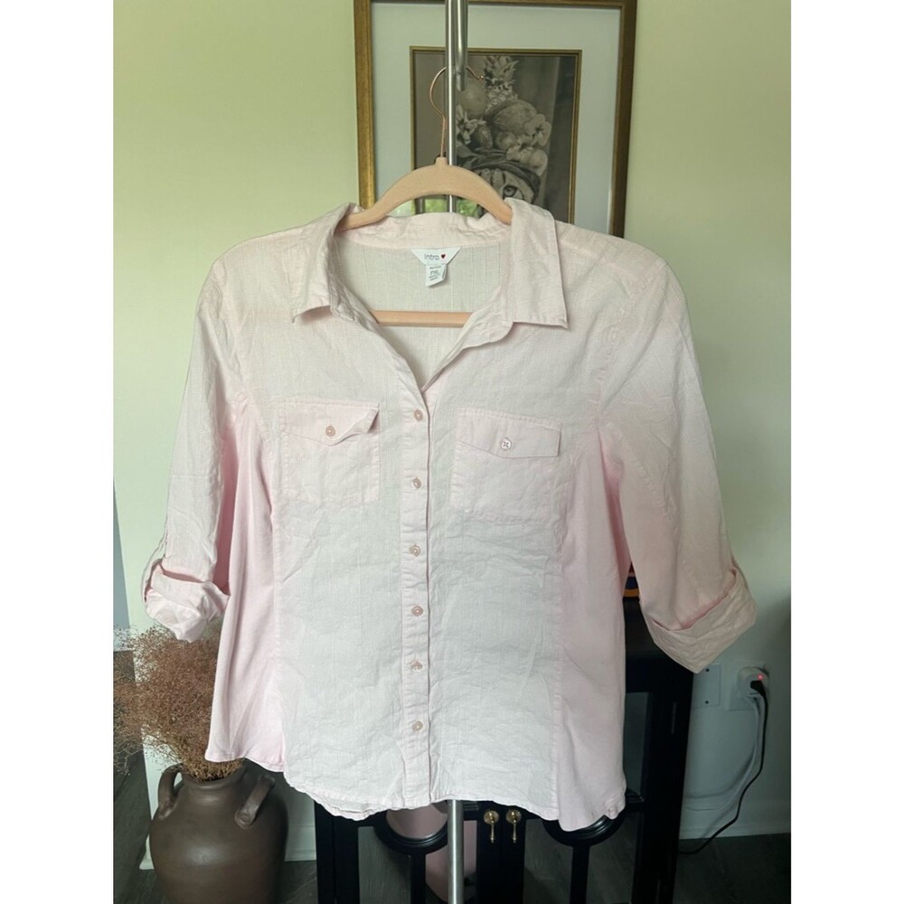 intro. Light Pink Button-Down Shirt